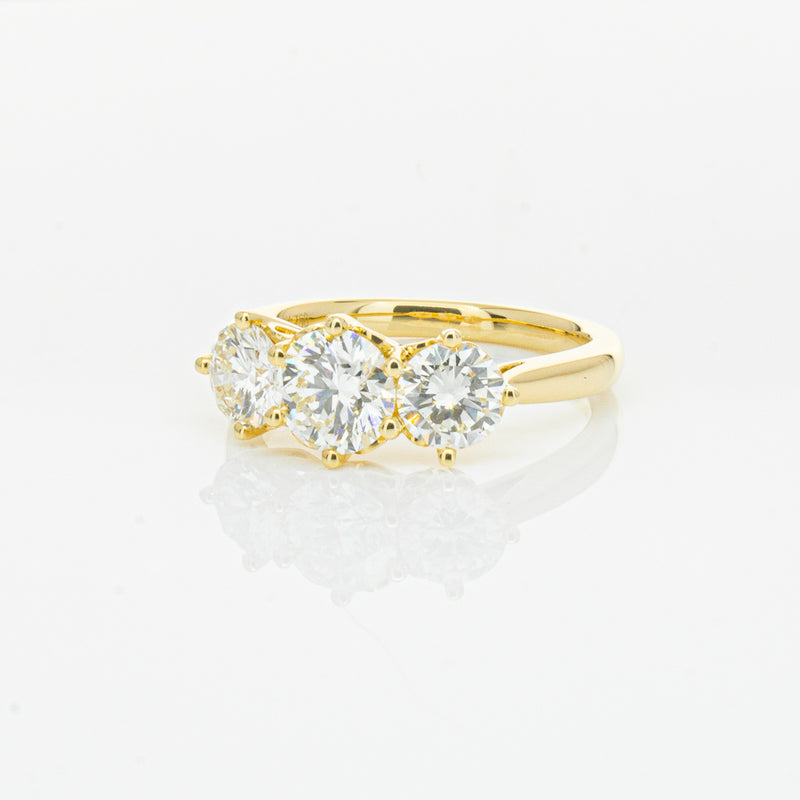 18ct Yellow Gold 3.81ct Reclaimed Diamond Coronado Ring-Ring-Walker & Hall