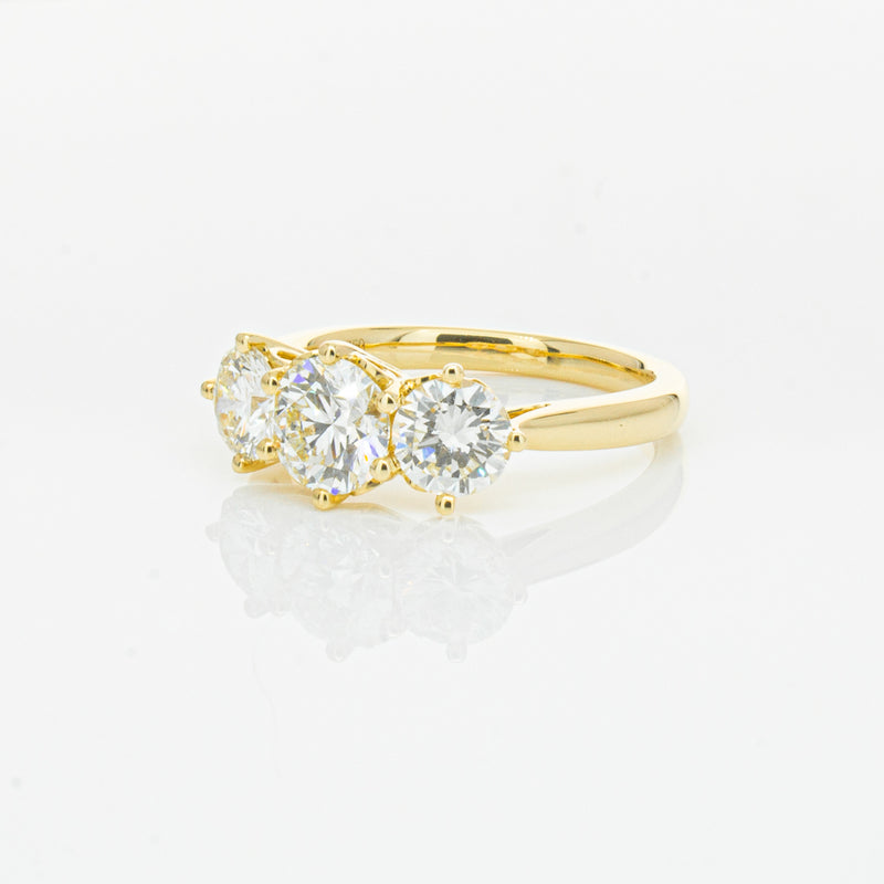 18ct Yellow Gold 3.81ct Reclaimed Diamond Coronado Ring-Ring-Walker & Hall