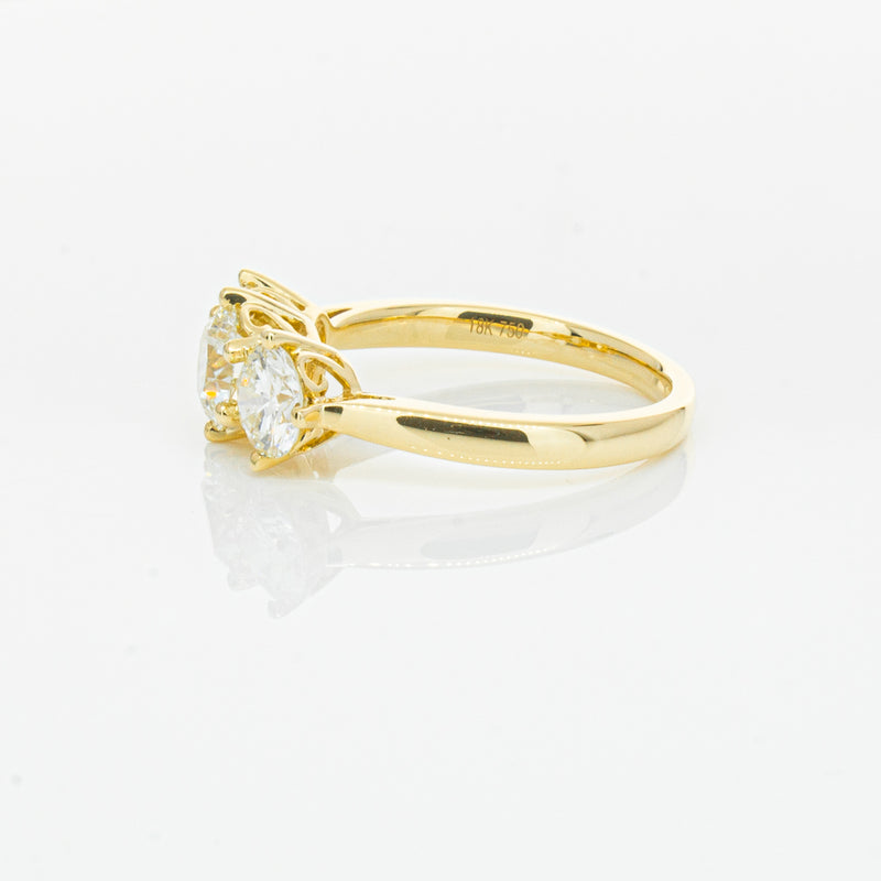 18ct Yellow Gold 3.81ct Reclaimed Diamond Coronado Ring-Ring-Walker & Hall