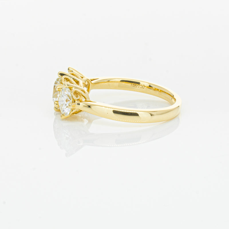 18ct Yellow Gold 3.81ct Reclaimed Diamond Coronado Ring-Ring-Walker & Hall