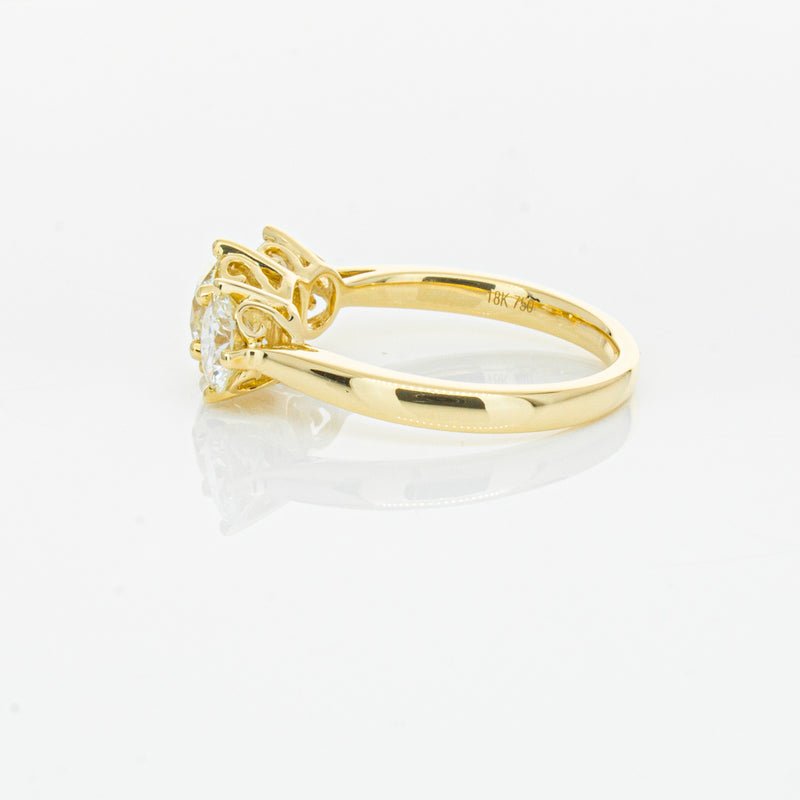 18ct Yellow Gold 3.81ct Reclaimed Diamond Coronado Ring-Ring-Walker & Hall
