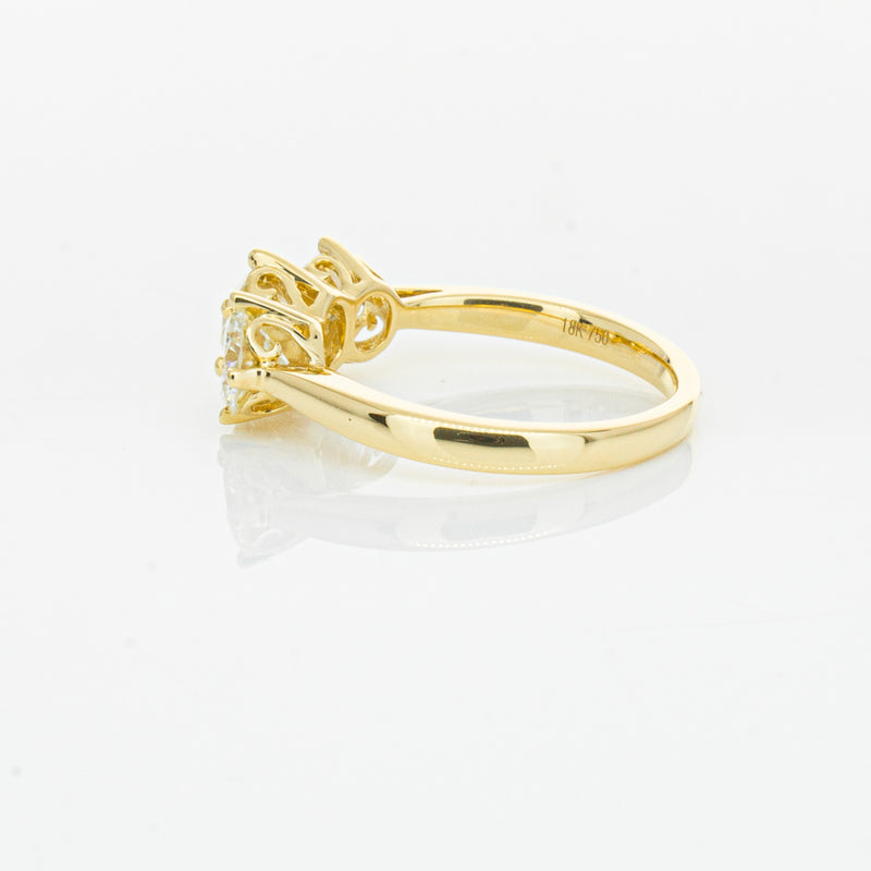 18ct Yellow Gold 3.81ct Reclaimed Diamond Coronado Ring-Ring-Walker & Hall