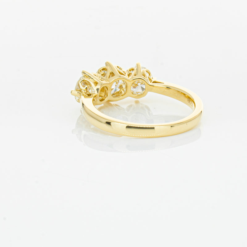 18ct Yellow Gold 3.81ct Reclaimed Diamond Coronado Ring-Ring-Walker & Hall