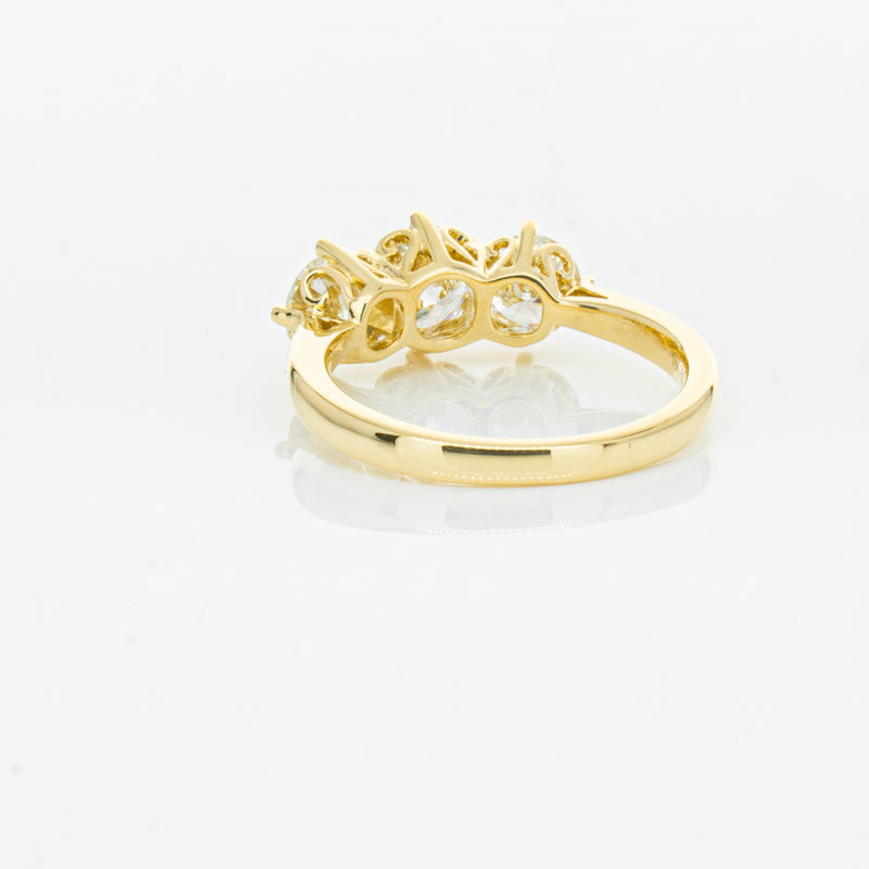 18ct Yellow Gold 3.81ct Reclaimed Diamond Coronado Ring-Ring-Walker & Hall