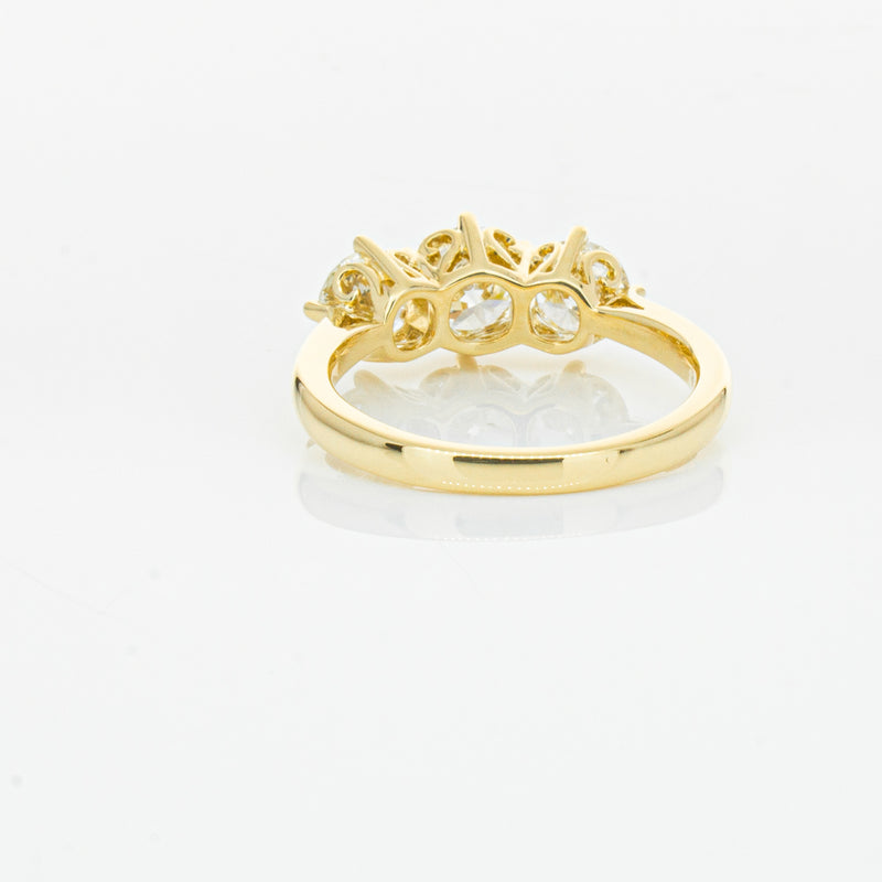 18ct Yellow Gold 3.81ct Reclaimed Diamond Coronado Ring-Ring-Walker & Hall