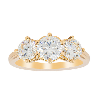 18ct Yellow Gold 3.81ct Reclaimed Diamond Coronado Ring-Ring-Walker & Hall