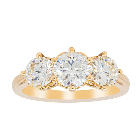 18ct Yellow Gold 3.81ct Reclaimed Diamond Coronado Ring-Ring-Walker & Hall