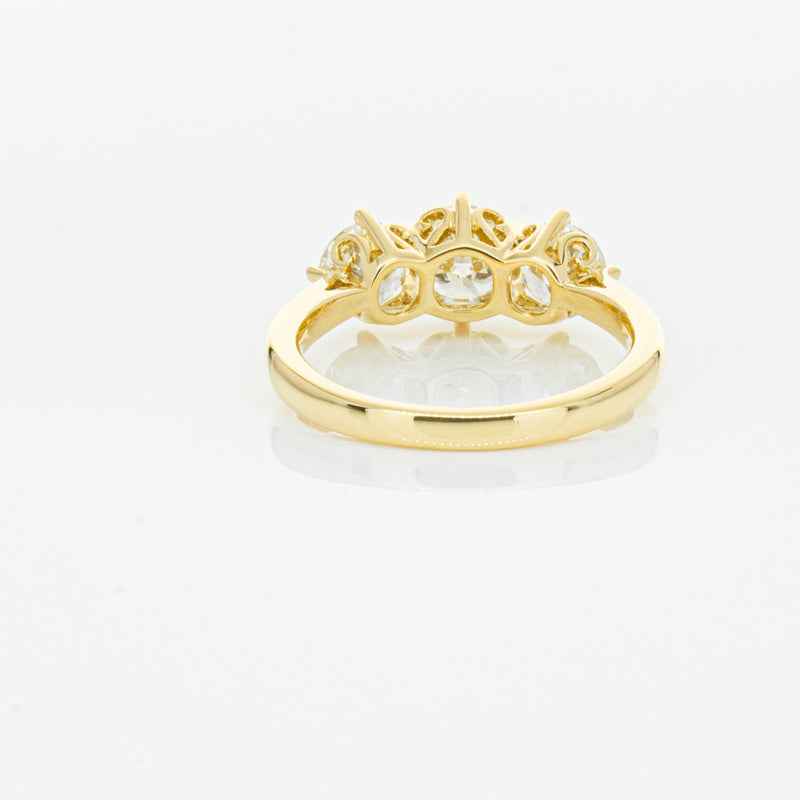 18ct Yellow Gold 3.81ct Reclaimed Diamond Coronado Ring-Ring-Walker & Hall