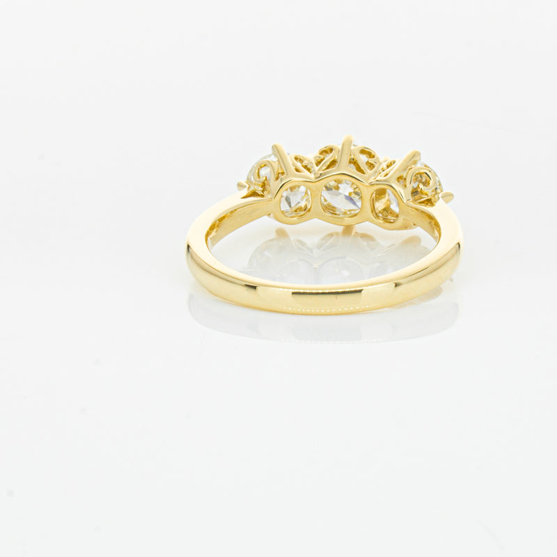 18ct Yellow Gold 3.81ct Reclaimed Diamond Coronado Ring-Ring-Walker & Hall