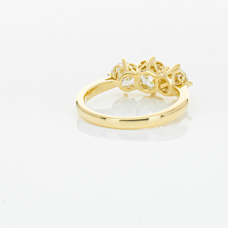 18ct Yellow Gold 3.81ct Reclaimed Diamond Coronado Ring-Ring-Walker & Hall
