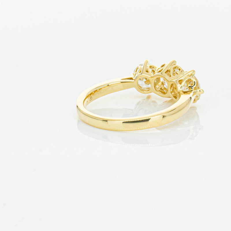 18ct Yellow Gold 3.81ct Reclaimed Diamond Coronado Ring-Ring-Walker & Hall