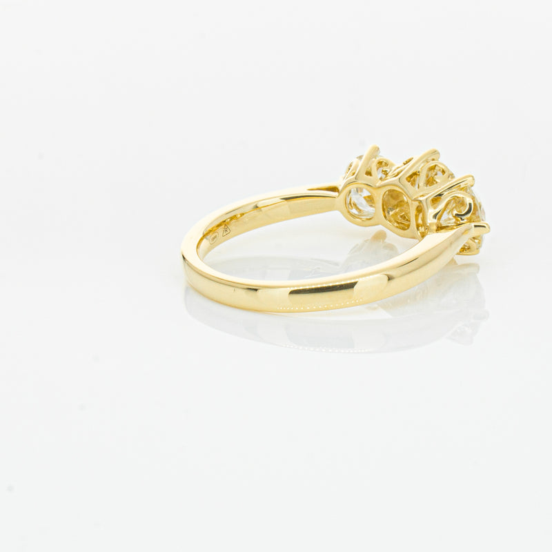 18ct Yellow Gold 3.81ct Reclaimed Diamond Coronado Ring-Ring-Walker & Hall