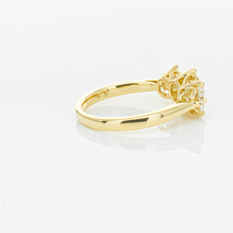 18ct Yellow Gold 3.81ct Reclaimed Diamond Coronado Ring-Ring-Walker & Hall