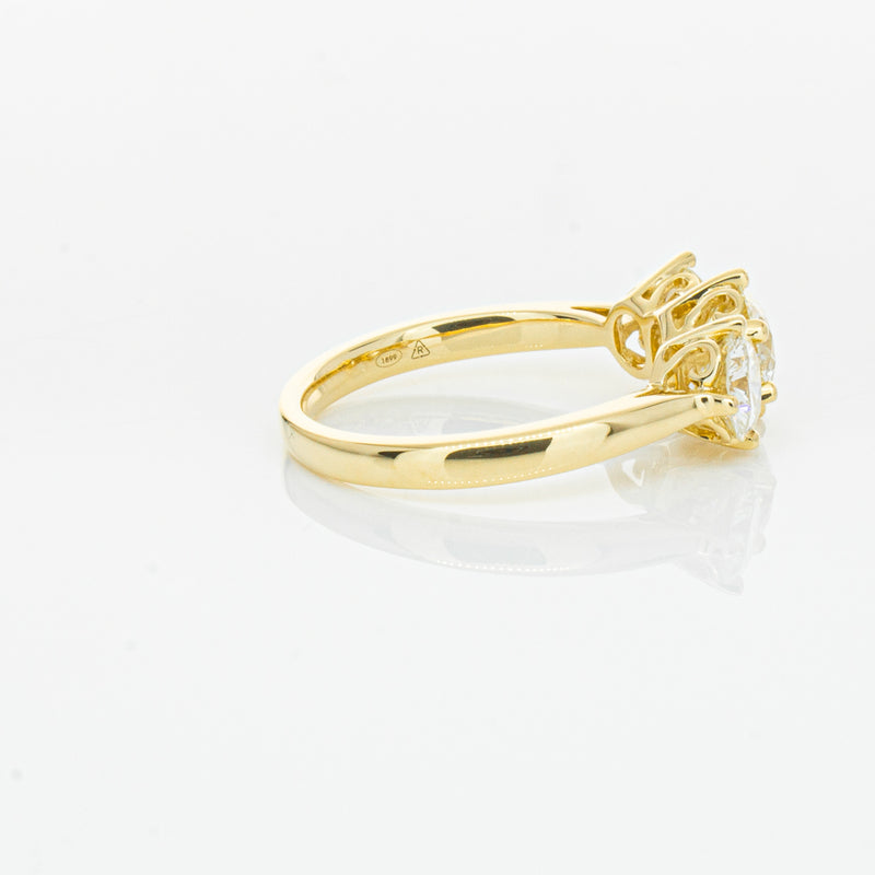 18ct Yellow Gold 3.81ct Reclaimed Diamond Coronado Ring-Ring-Walker & Hall