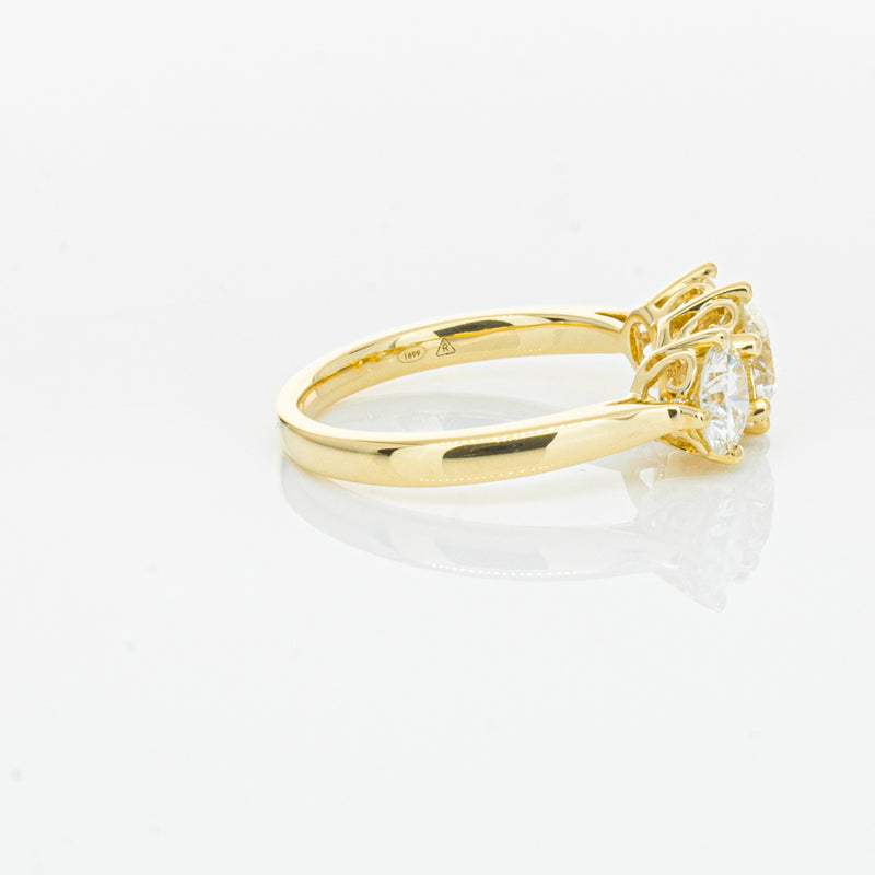 18ct Yellow Gold 3.81ct Reclaimed Diamond Coronado Ring-Ring-Walker & Hall