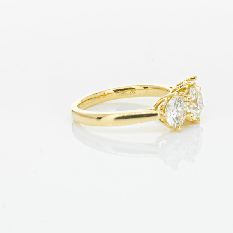 18ct Yellow Gold 3.81ct Reclaimed Diamond Coronado Ring-Ring-Walker & Hall