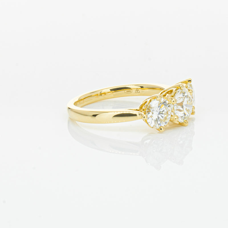 18ct Yellow Gold 3.81ct Reclaimed Diamond Coronado Ring-Ring-Walker & Hall