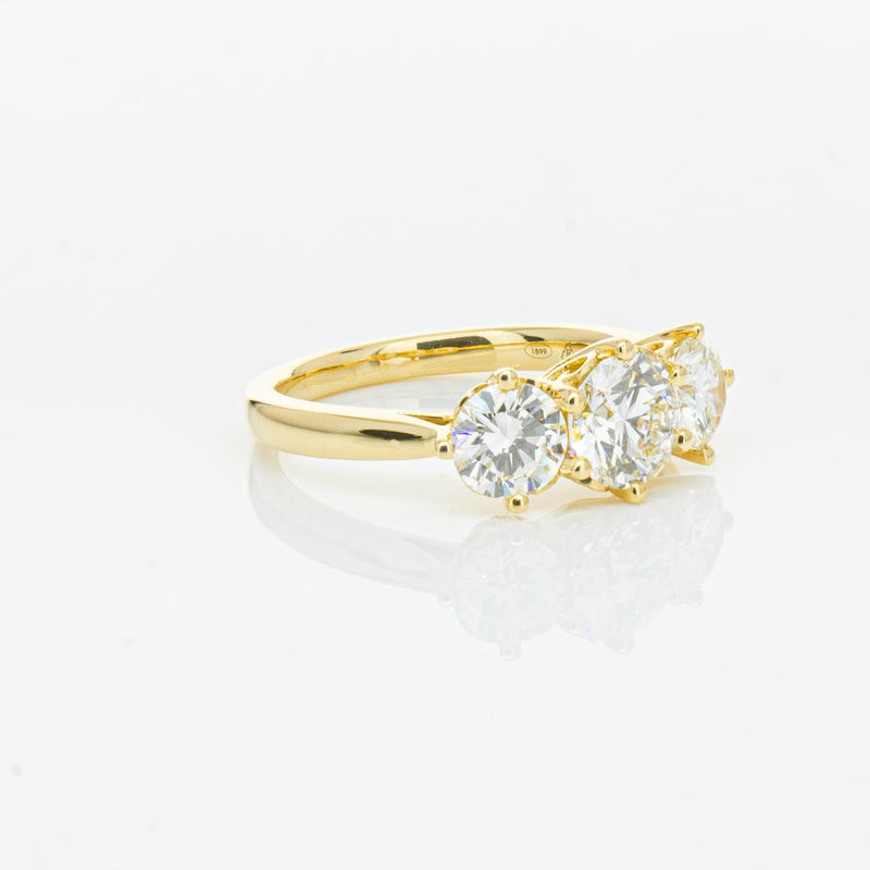 18ct Yellow Gold 3.81ct Reclaimed Diamond Coronado Ring-Ring-Walker & Hall