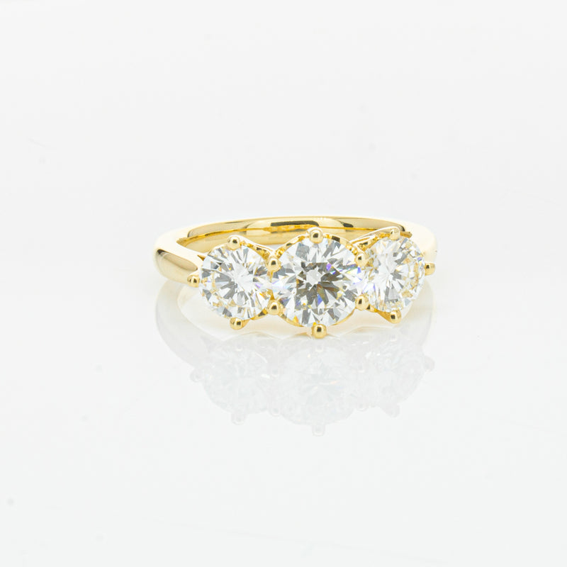 18ct Yellow Gold 3.81ct Reclaimed Diamond Coronado Ring-Ring-Walker & Hall