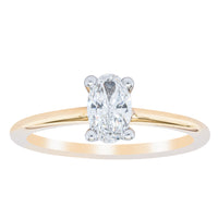 18ct Yellow Gold .52ct Diamond Melba Ring-Ring-Walker & Hall