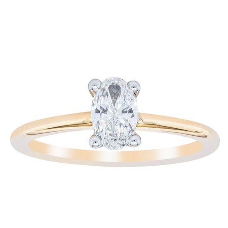 18ct Yellow Gold .52ct Diamond Melba Ring-Ring-Walker & Hall