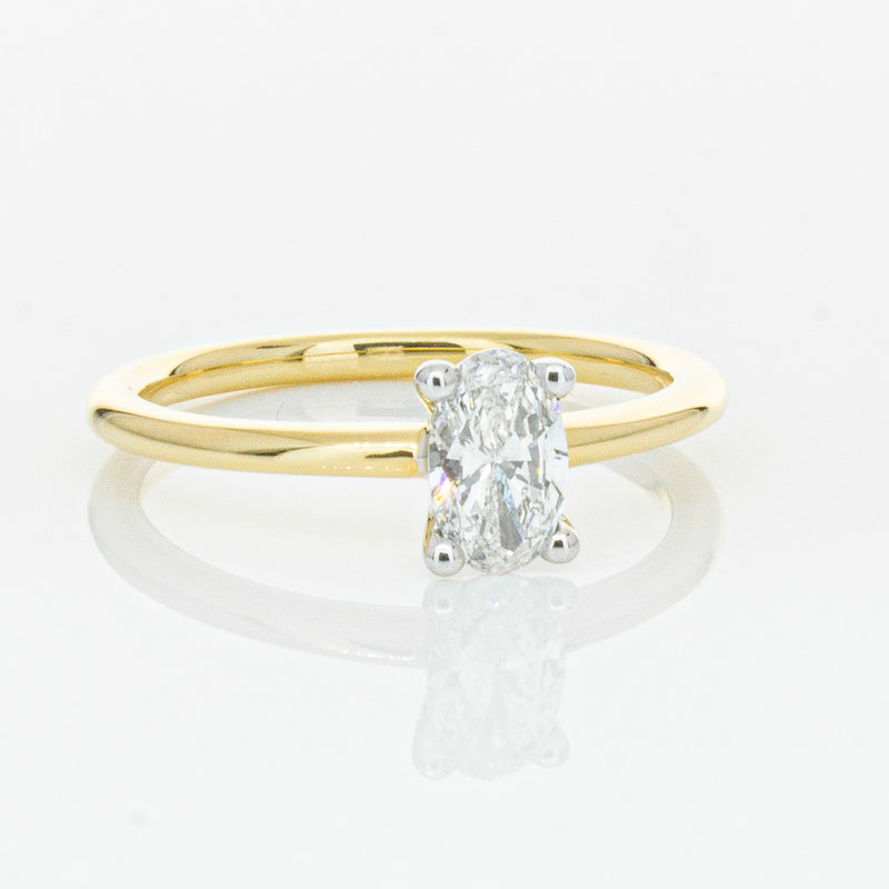18ct Yellow Gold .52ct Diamond Melba Ring-Ring-Walker & Hall