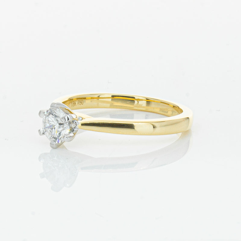 18ct Yellow Gold .50ct Diamond Capri Ring-Ring-Walker & Hall