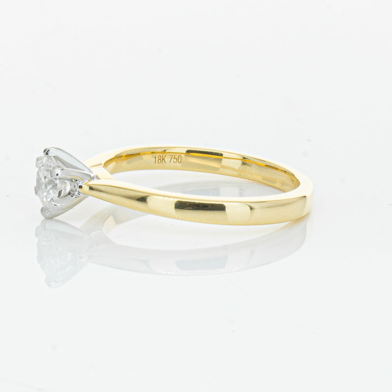 18ct Yellow Gold .50ct Diamond Capri Ring-Ring-Walker & Hall