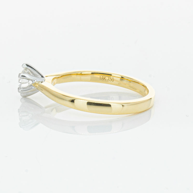 18ct Yellow Gold .50ct Diamond Capri Ring-Ring-Walker & Hall