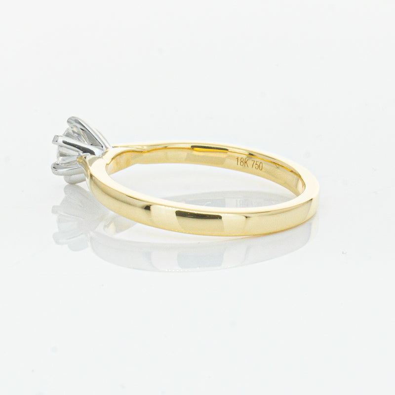 18ct Yellow Gold .50ct Diamond Capri Ring-Ring-Walker & Hall