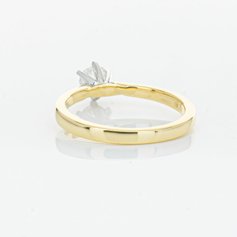 18ct Yellow Gold .50ct Diamond Capri Ring-Ring-Walker & Hall