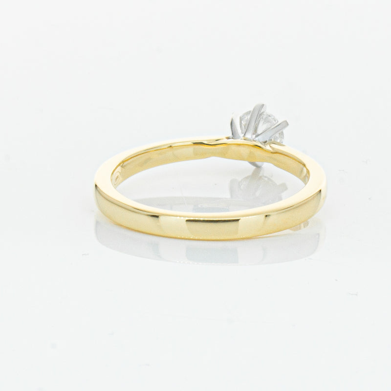 18ct Yellow Gold .50ct Diamond Capri Ring-Ring-Walker & Hall