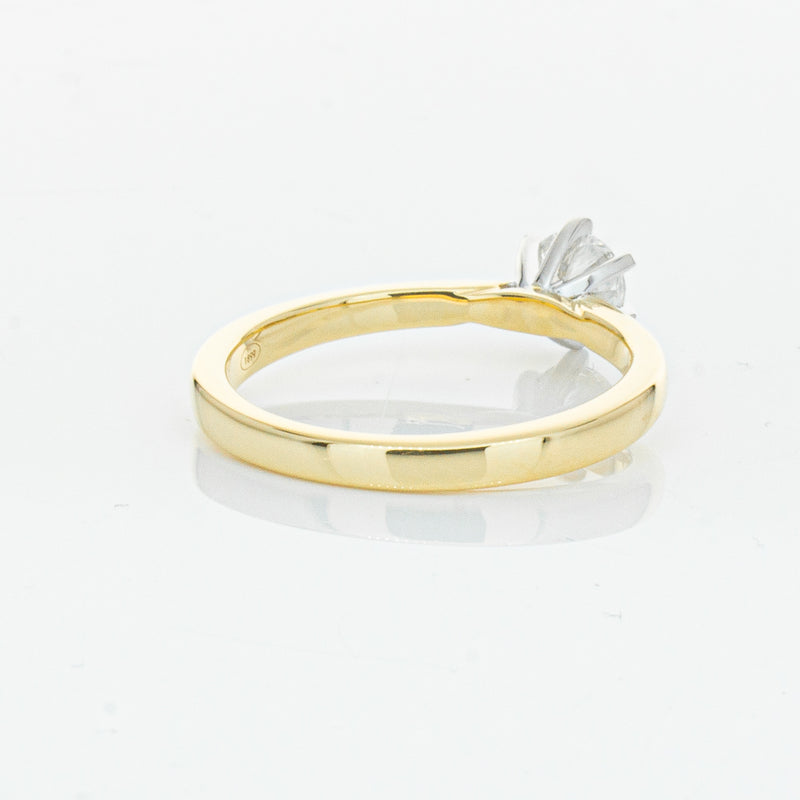 18ct Yellow Gold .50ct Diamond Capri Ring-Ring-Walker & Hall