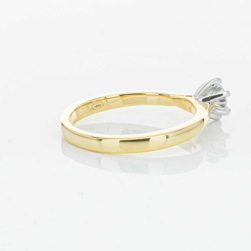 18ct Yellow Gold .50ct Diamond Capri Ring-Ring-Walker & Hall