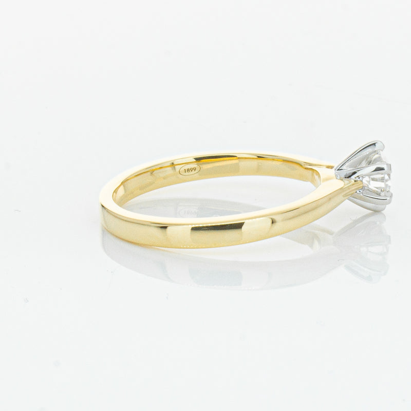 18ct Yellow Gold .50ct Diamond Capri Ring-Ring-Walker & Hall