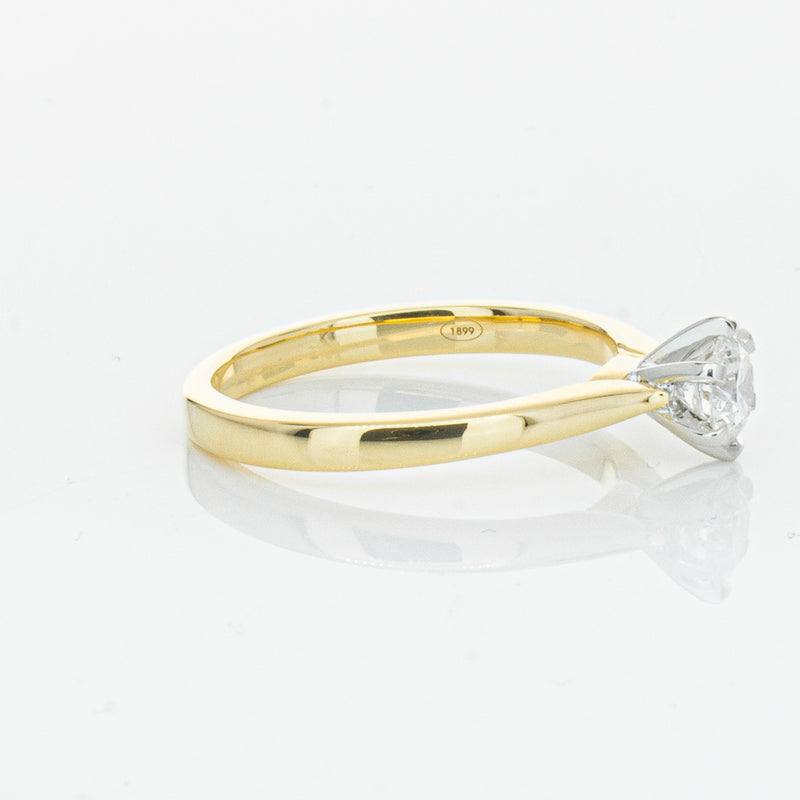 18ct Yellow Gold .50ct Diamond Capri Ring-Ring-Walker & Hall