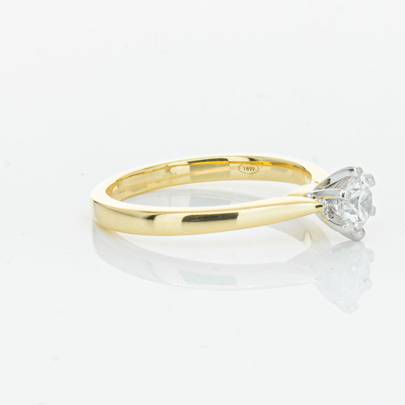 18ct Yellow Gold .50ct Diamond Capri Ring-Ring-Walker & Hall