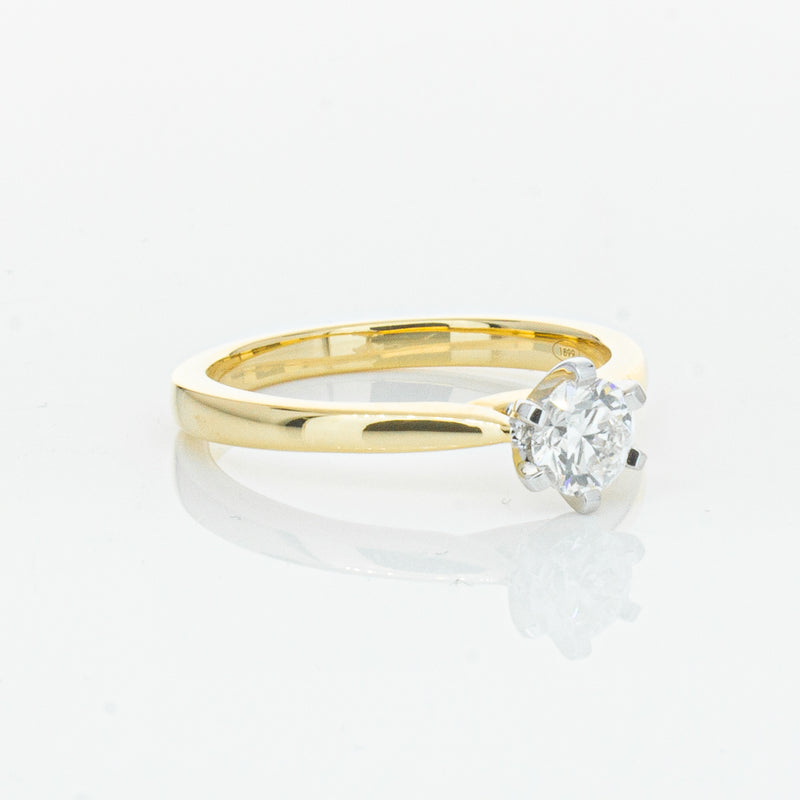 18ct Yellow Gold .50ct Diamond Capri Ring-Ring-Walker & Hall
