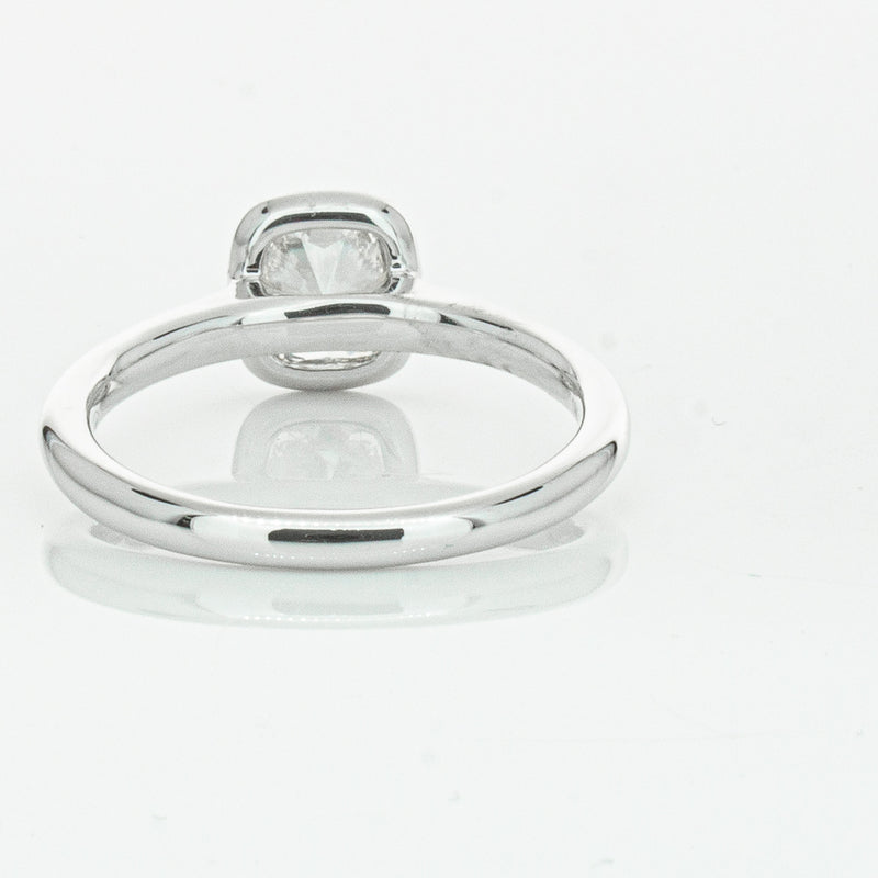 18ct White Gold 1.02ct Cushion Cut Diamond Natalia Ring-Ring-Walker & Hall