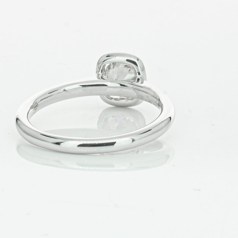 18ct White Gold 1.02ct Cushion Cut Diamond Natalia Ring-Ring-Walker & Hall