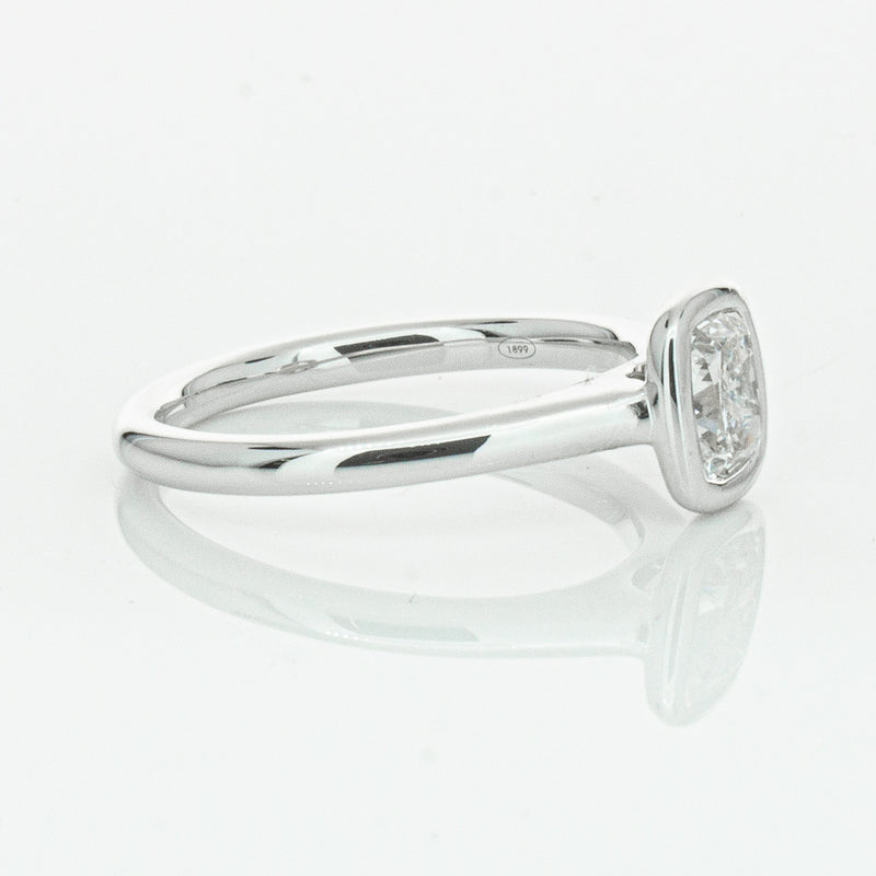 18ct White Gold 1.02ct Cushion Cut Diamond Natalia Ring-Ring-Walker & Hall