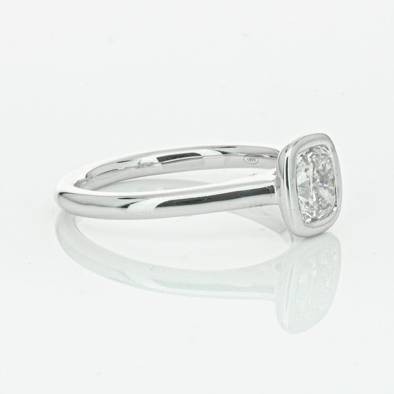 18ct White Gold 1.02ct Cushion Cut Diamond Natalia Ring-Ring-Walker & Hall