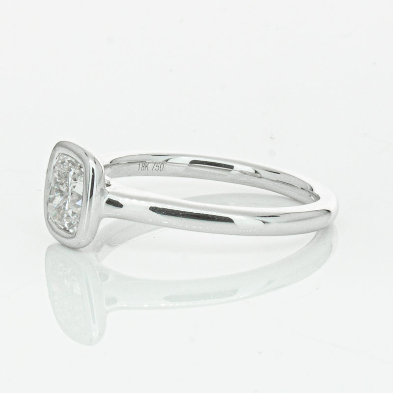 18ct White Gold 1.02ct Cushion Cut Diamond Natalia Ring-Ring-Walker & Hall