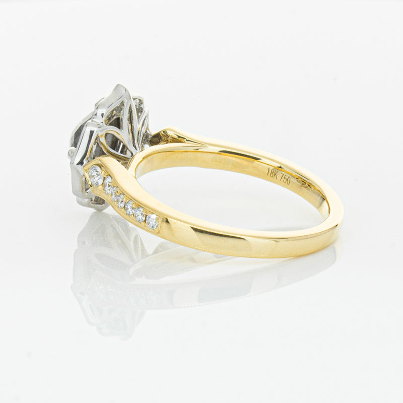 18ct Yellow Gold Black Diamond Ring-Ring-Walker & Hall