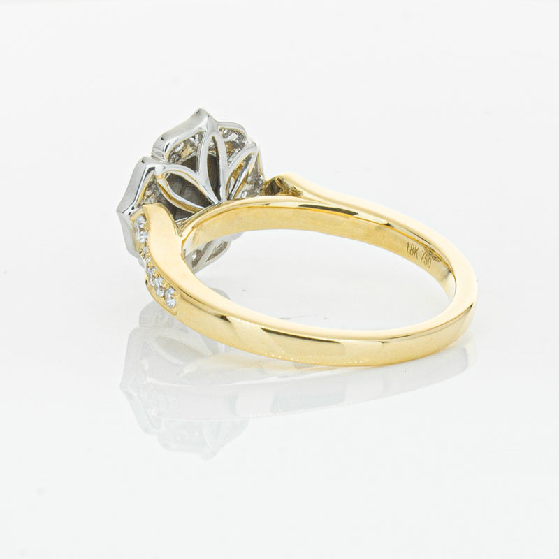 18ct Yellow Gold Black Diamond Ring-Ring-Walker & Hall
