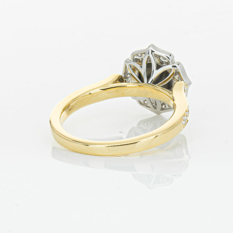 18ct Yellow Gold Black Diamond Ring-Ring-Walker & Hall