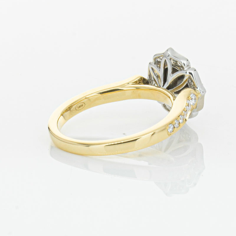 18ct Yellow Gold Black Diamond Ring-Ring-Walker & Hall