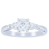 18ct White Gold .76ct Cushion Cut Diamond Ayla Ring-Ring-Walker & Hall