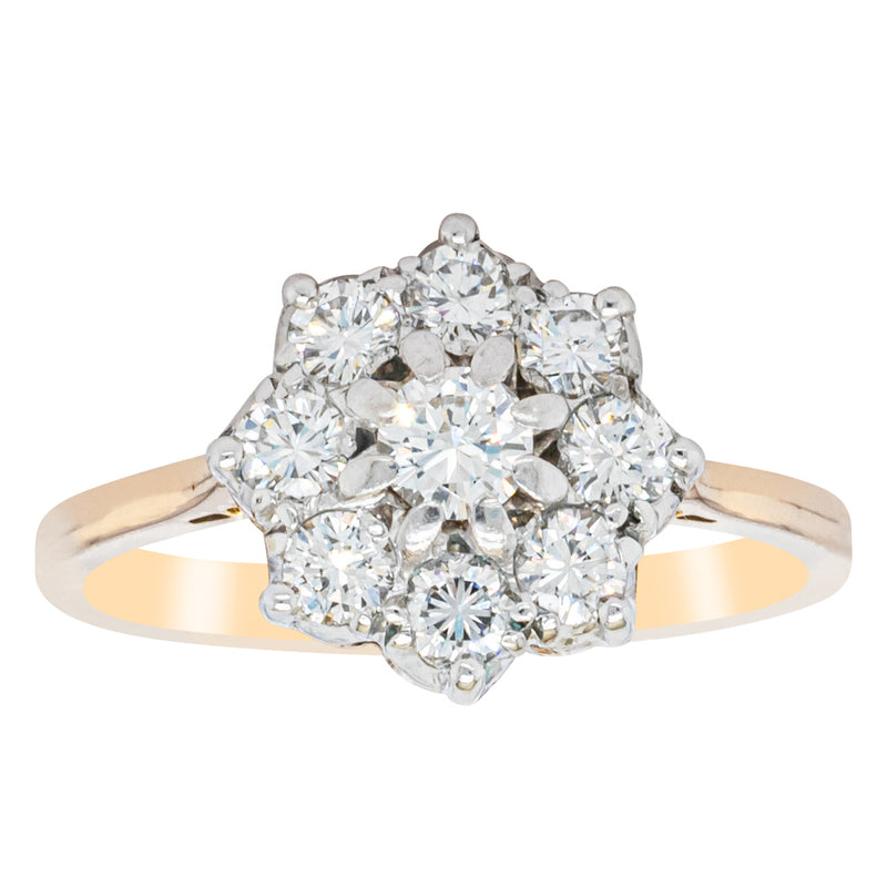 Deja Vu 18ct Yellow Gold .79ct Diamond Ring-Ring-Walker & Hall