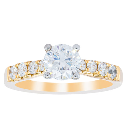 18ct Yellow Gold 1.00ct Diamond Phoenix Ring-Ring-Walker & Hall
